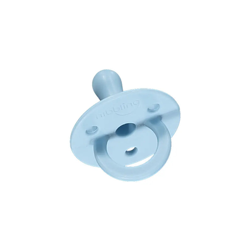 Nibbling Silicone Soother - Sky Blue - Dummy - Size 1