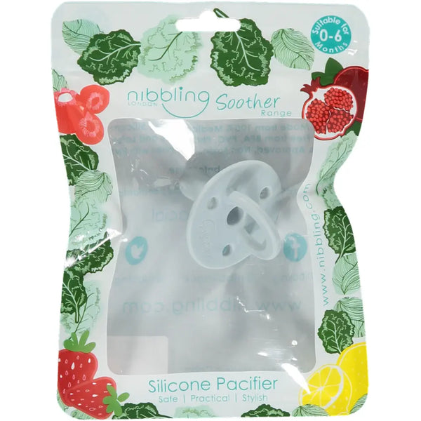 Nibbling Silicone Soother - Soft Blue - Dummy - Size 1