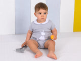 Granlei Baby Boys Fine Knitted Bunny Short Set Grey