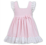 Dani By Sarah Louise Blue & White Gingham Summer Dress - D09307