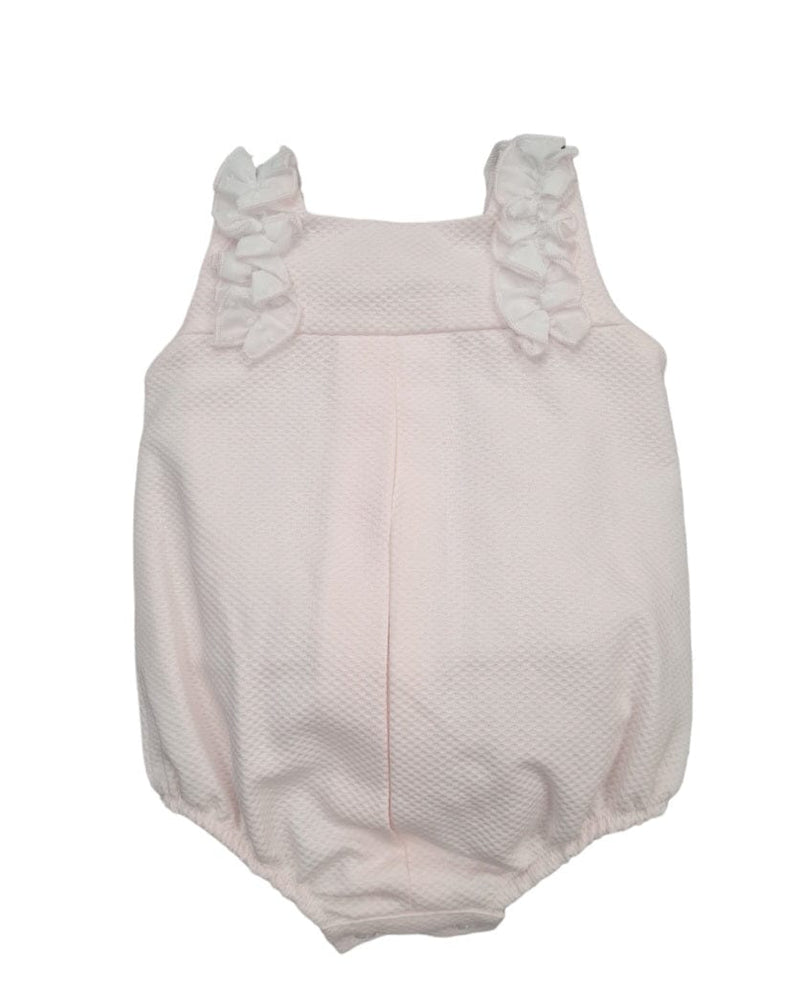 Lor Miral Pink & White Frill Romper Shortie - 31119