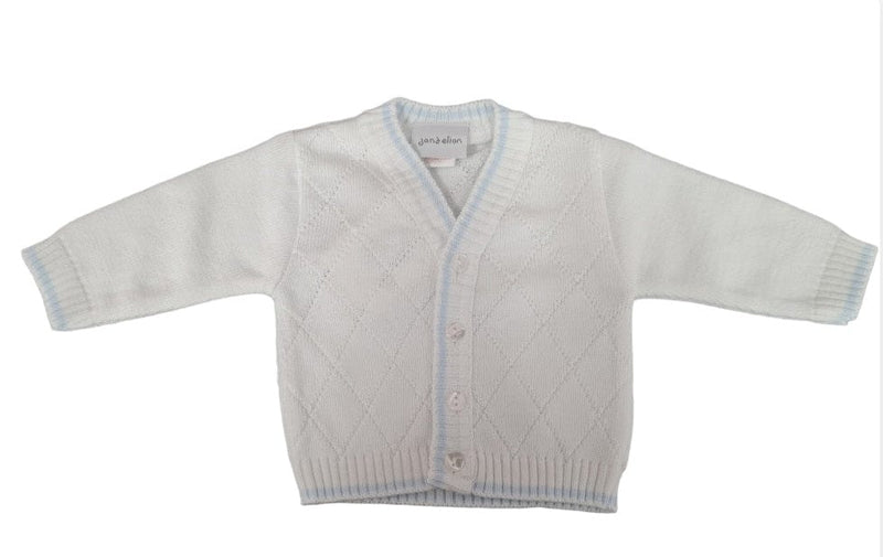 Dandelion A4714B Diamond knitted Cardigan - White