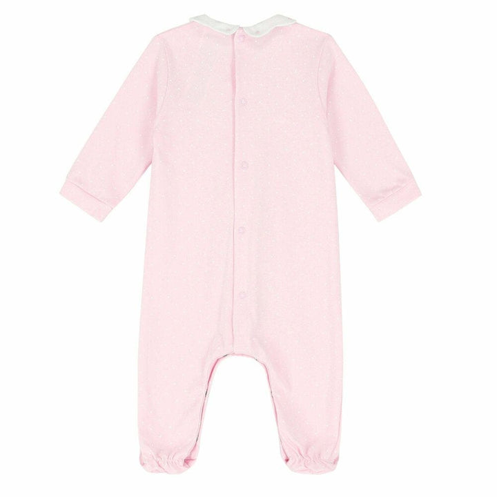 TUTTO PICCOLO Baby Girls Pink Logo Babygrow 1181