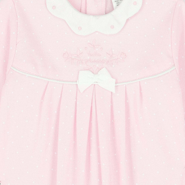 TUTTO PICCOLO Baby Girls Pink Logo Babygrow 1181