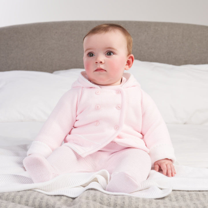Dandelion  Pink Knitted Baby Jacket A1570