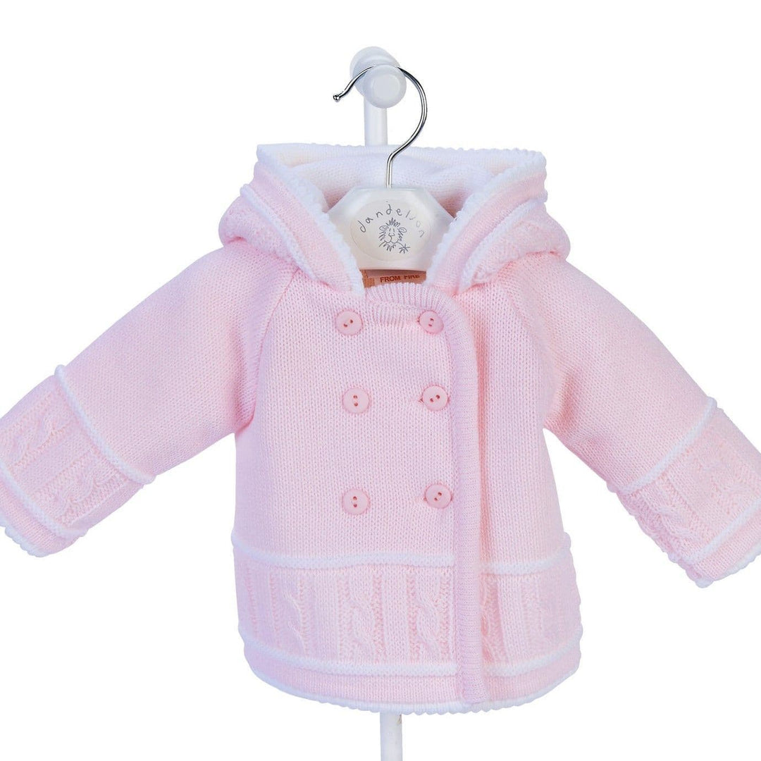 Dandelion  Pink Knitted Baby Jacket A1570