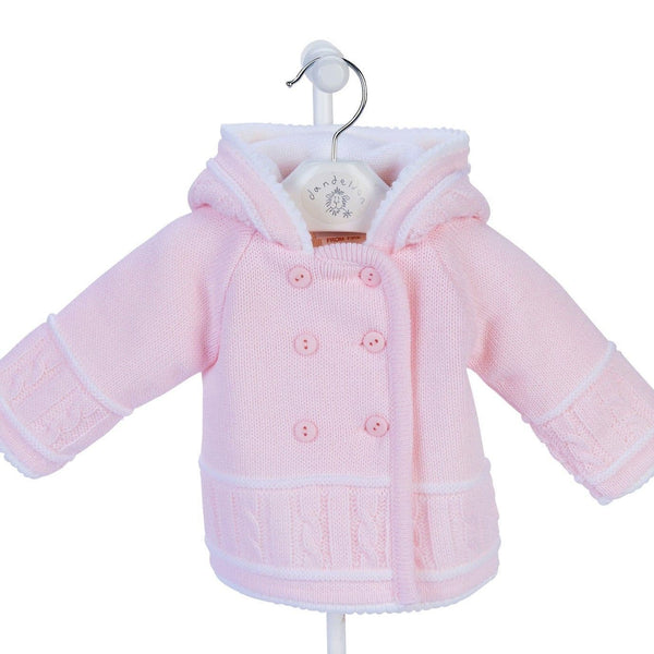 Dandelion  Pink Knitted Baby Jacket A1570