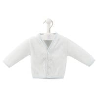 Dandelion A4714B Diamond knitted Cardigan - White