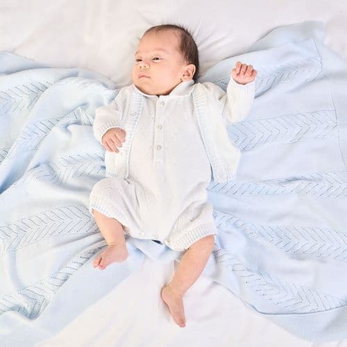 Dandelion A4714B Diamond knitted Cardigan - White