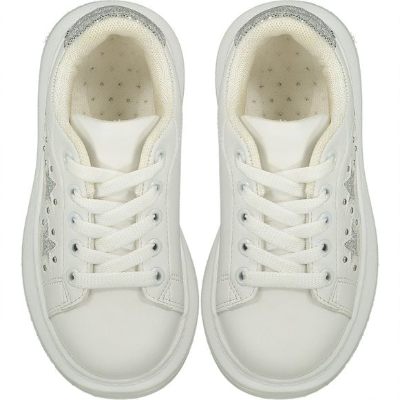 A*Dee Chunky Star Trainers - Bright White - 1001