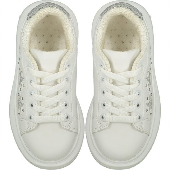 A*Dee Chunky Star Trainers - Bright White - 1001