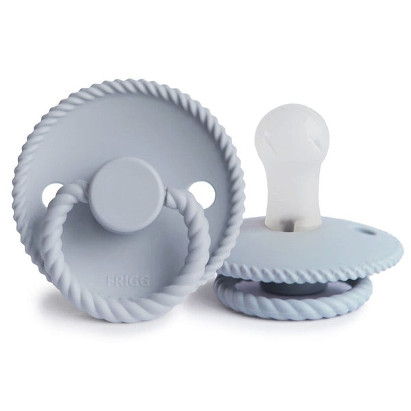FRIGG Pacifier - Dummy - New Rope Silicone - Powder Blue