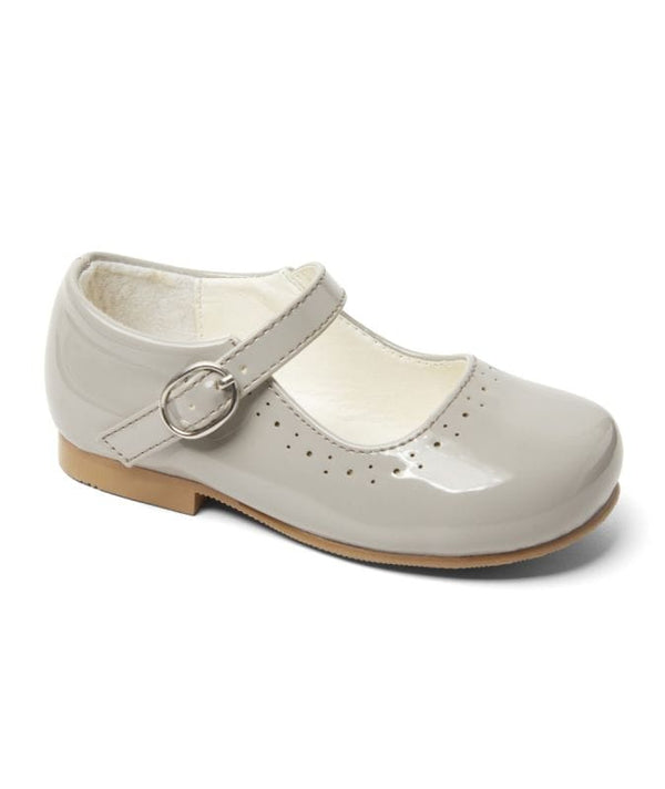 Sevva - Abbey Grey Patent Mary Jane Shoes