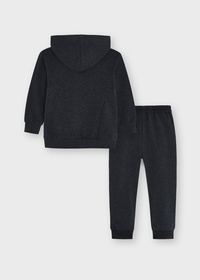 Mayoral Applique Jogging Set  For Girls - 4840 Grey Winter