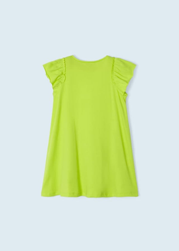 Mayoral girls Appliques dress with bag - 3947 - Lima