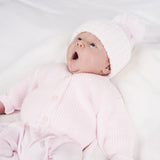 Dandelion Baby Girls Pink Ribbed Cardigan B108