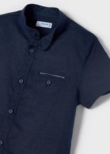 Mayoral Smart Navy Shirt & Shorts Set - 3267