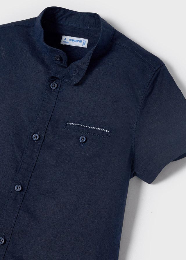 Mayoral Smart Navy Shirt & Shorts Set - 3267