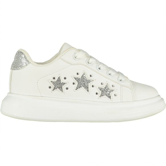 A*Dee Chunky Star Trainers - Bright White - 1001