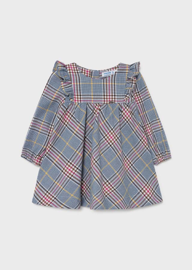 Mayoral Girls Winter Check dress for baby girl - 2917