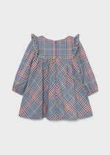 Mayoral Girls Winter Check dress for baby girl - 2917