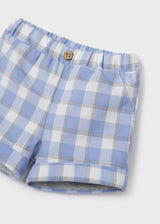 Mayoral Checkered shorts and jumper set newborn 2228