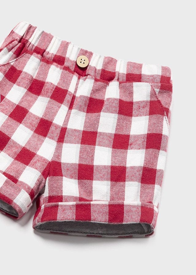 Mayoral Checkered shorts and jumper set newborn 2228