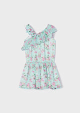 Mayoral girls Chiffon print jumpsuit - 3842