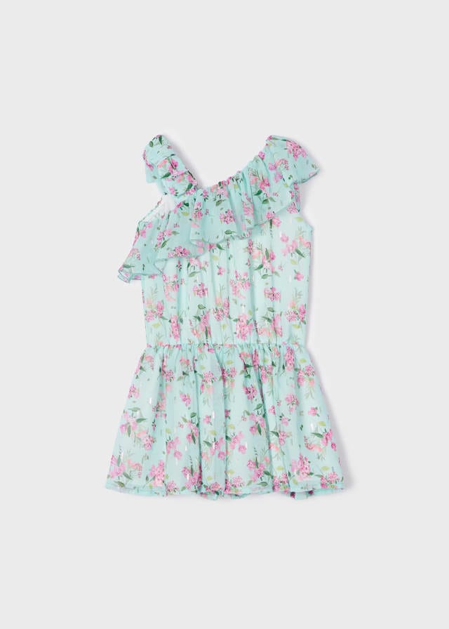 Mayoral girls Chiffon print jumpsuit - 3842