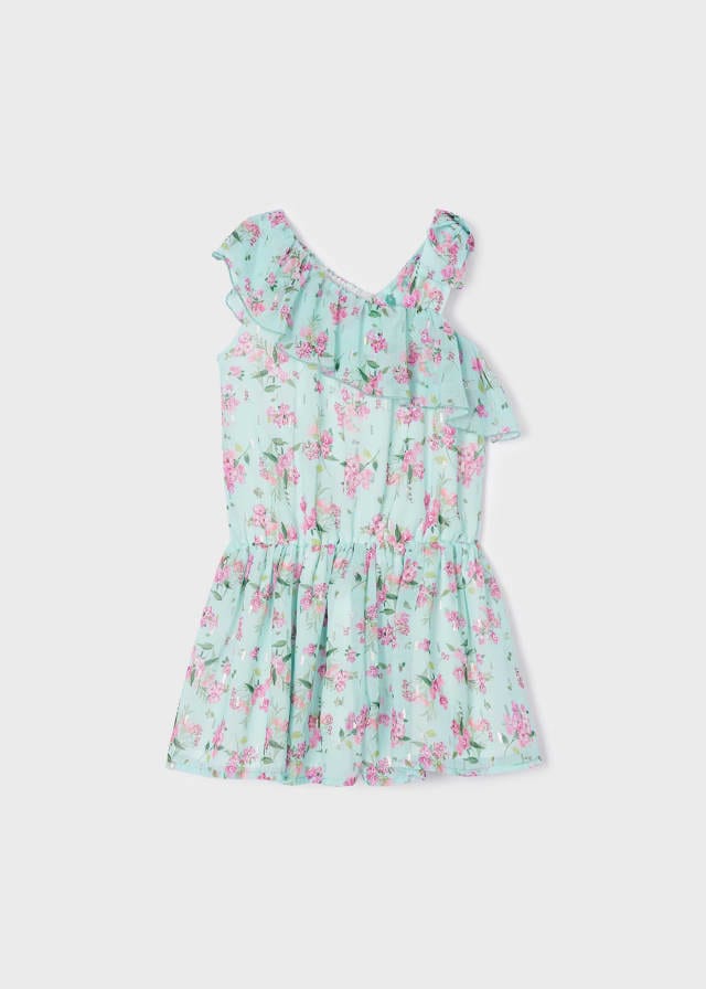 Mayoral girls Chiffon print jumpsuit - 3842