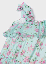 Mayoral girls Chiffon print jumpsuit - 3842