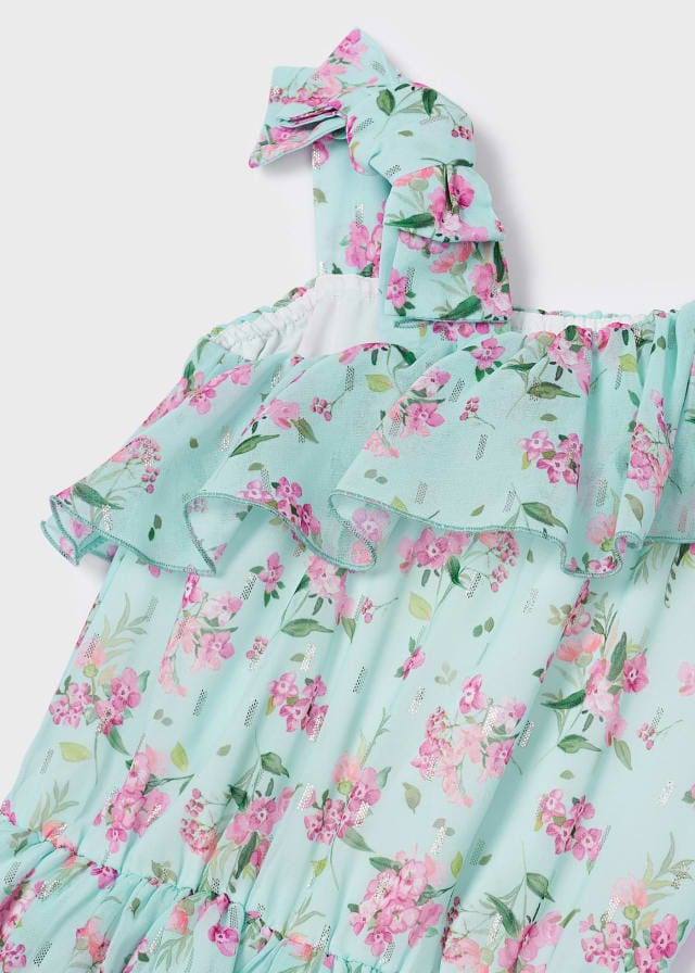 Mayoral girls Chiffon print jumpsuit - 3842