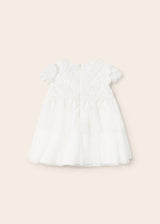 Mayoral Combined tulle and guipure dress baby girl 1950