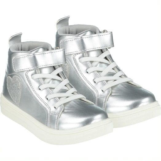 A Dee Silver Glitter High Top Trainers - W225103