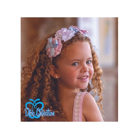 Dbb Collection Blue, Pink & White Headband To Match Dress 14003 - 14090