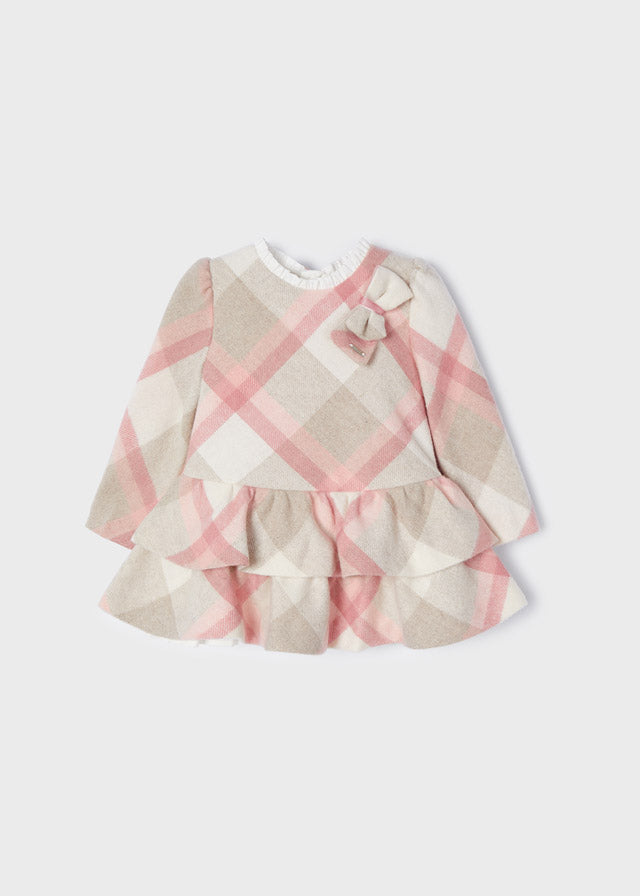 Mayoral Plaid Long Sleeved Winter Dress - 2947