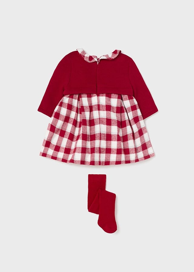 Mayoral Dress with tights newborn 2804