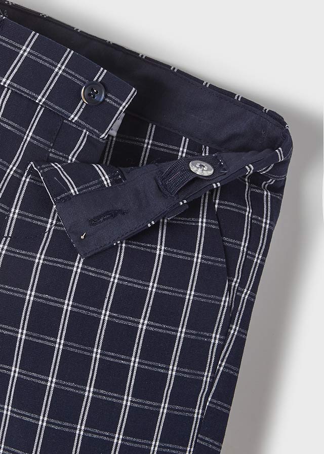 Mayoral White Shirt & Navy Shorts Set - 1232