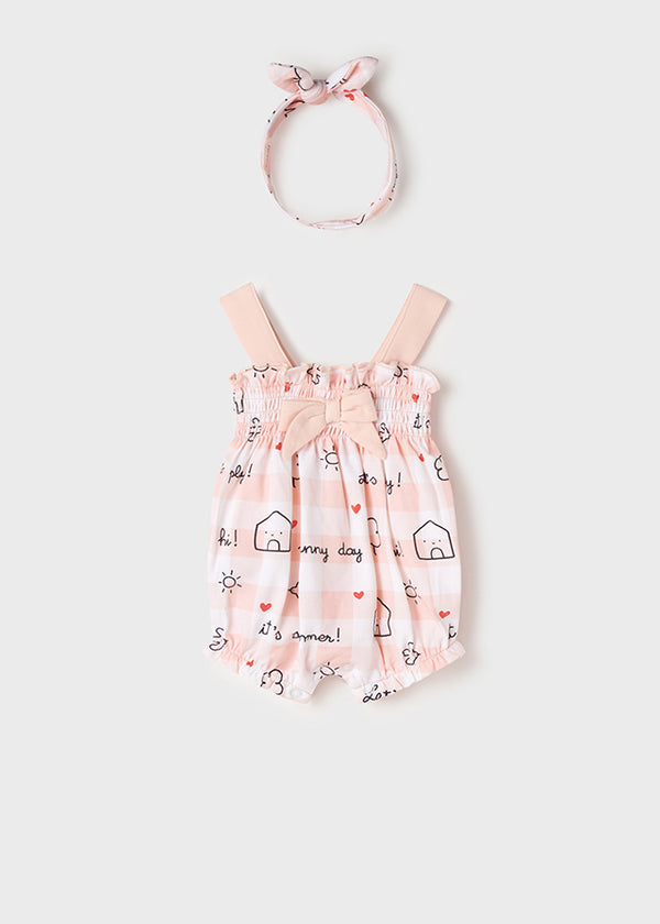 ECOFRIENDS bodysuit romper with headband - 1619