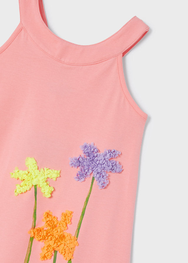 Mayoral Girls  Summer Sun Dress - 3950 - Flamingo