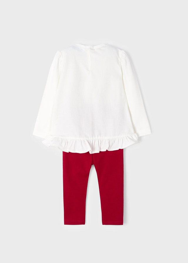 Mayoral Winter Set With Red Leggings - 2722
