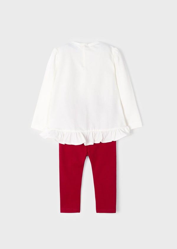 Mayoral Winter Set With Red Leggings - 2722