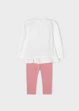 Mayoral ECOFRIENDS leggings with ruffle top set baby 2722 Pink