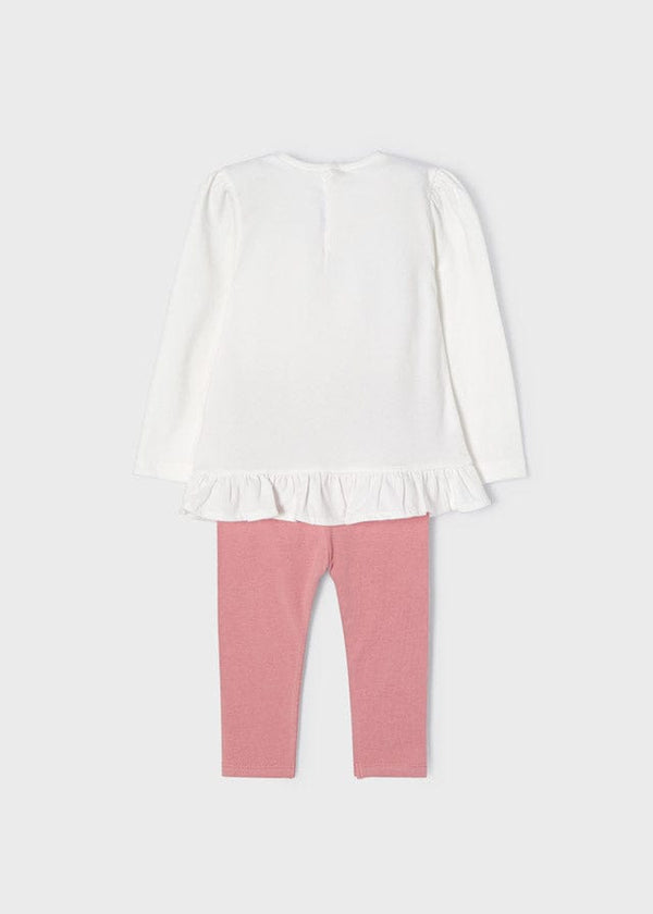 Mayoral ECOFRIENDS leggings with ruffle top set baby 2722 Pink