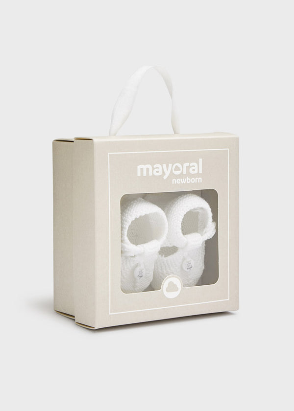 Mayoral ECOFRIENDS tricot booties newborn/reborn unisex -9505