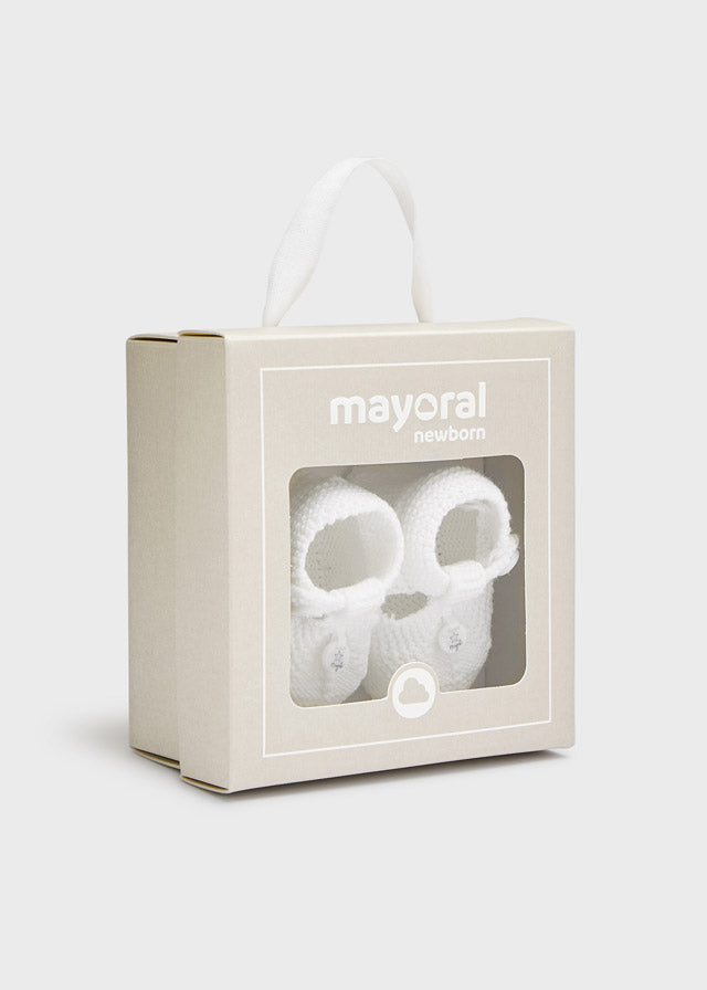 Mayoral ECOFRIENDS tricot booties newborn/reborn unisex -9505