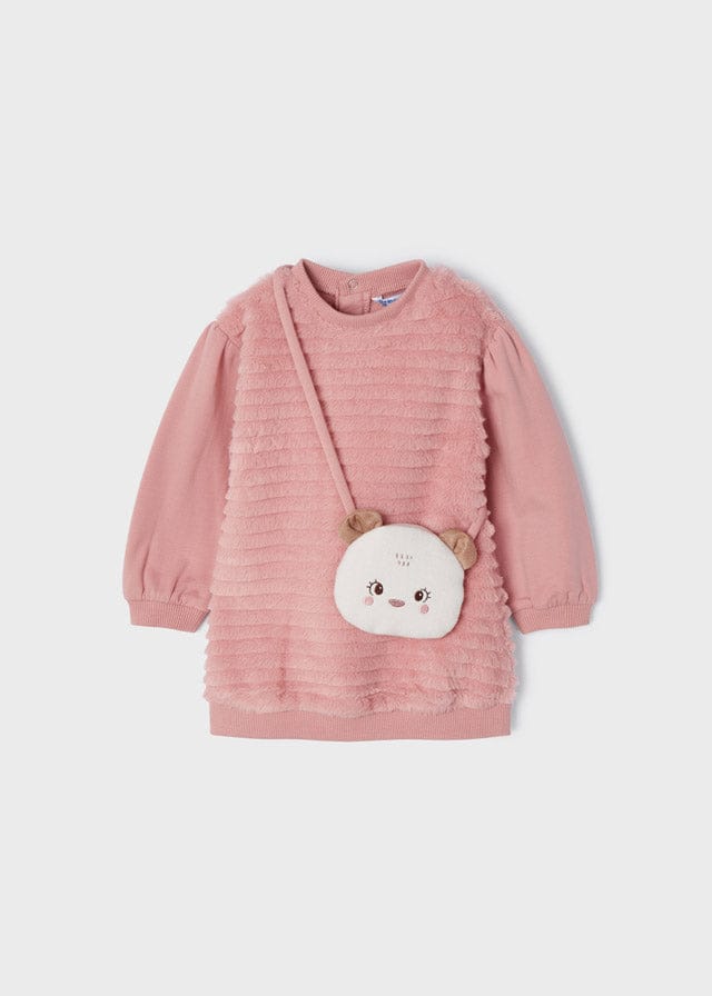 Mayoral Faux fur dress with bag baby 2950