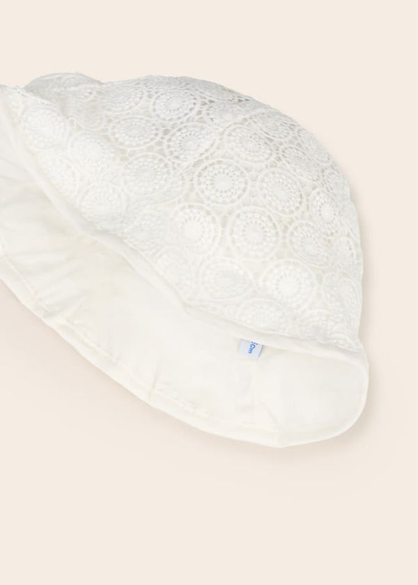 Mayoral Baby Girls Guipure Sun Hat 10409