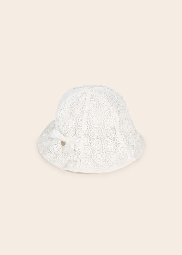 Mayoral Baby Girls Guipure Sun Hat 10409