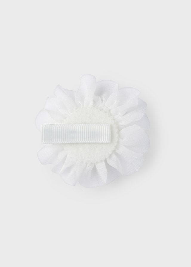 Mayoral Off White Headband and hairclip set newborn girl 9500